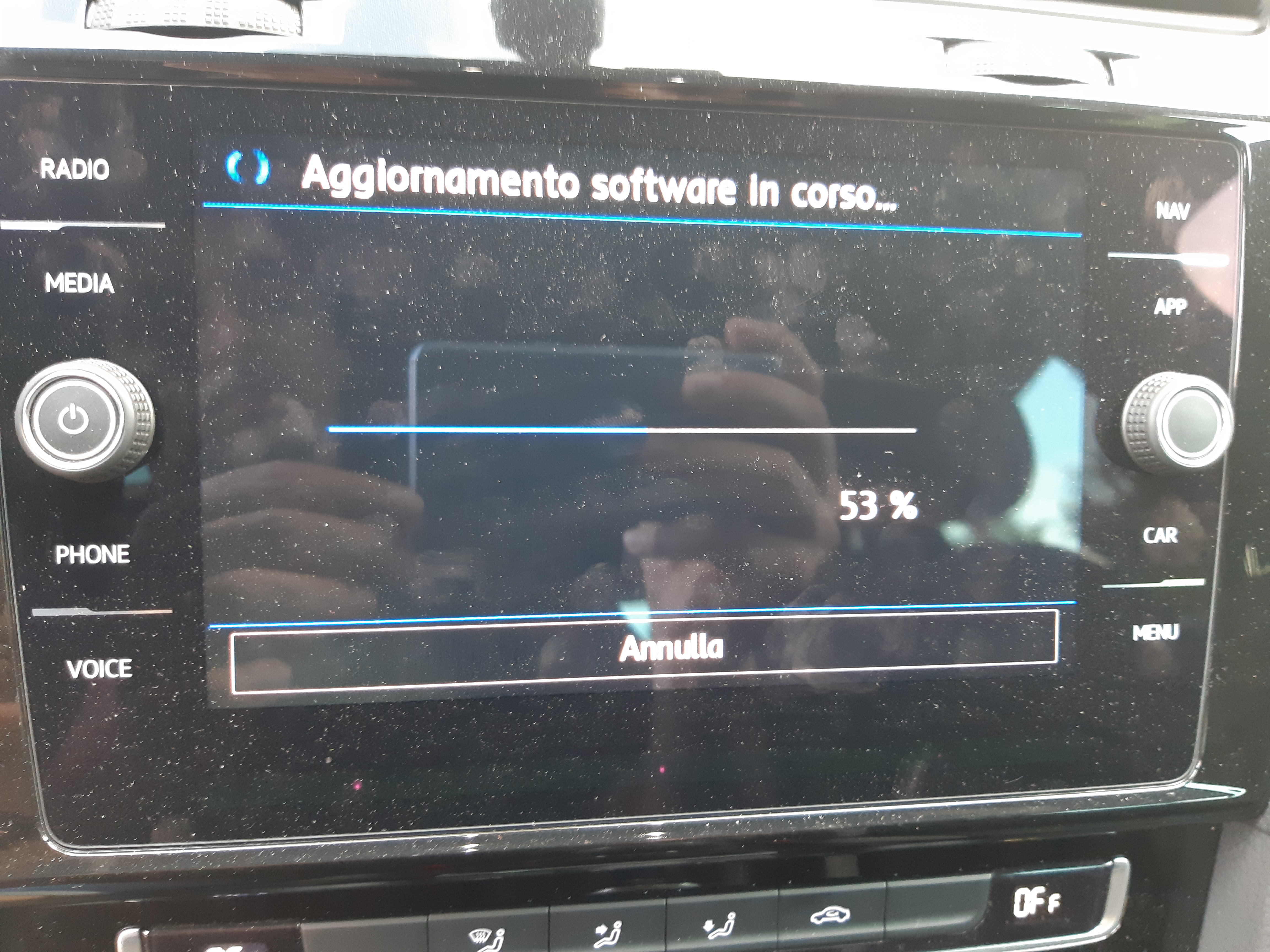 Volkswagen infotainment screen