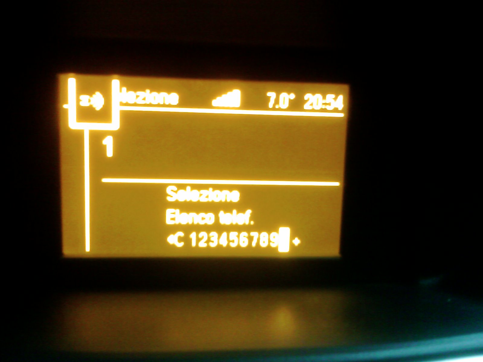 Inserimento vocale numero