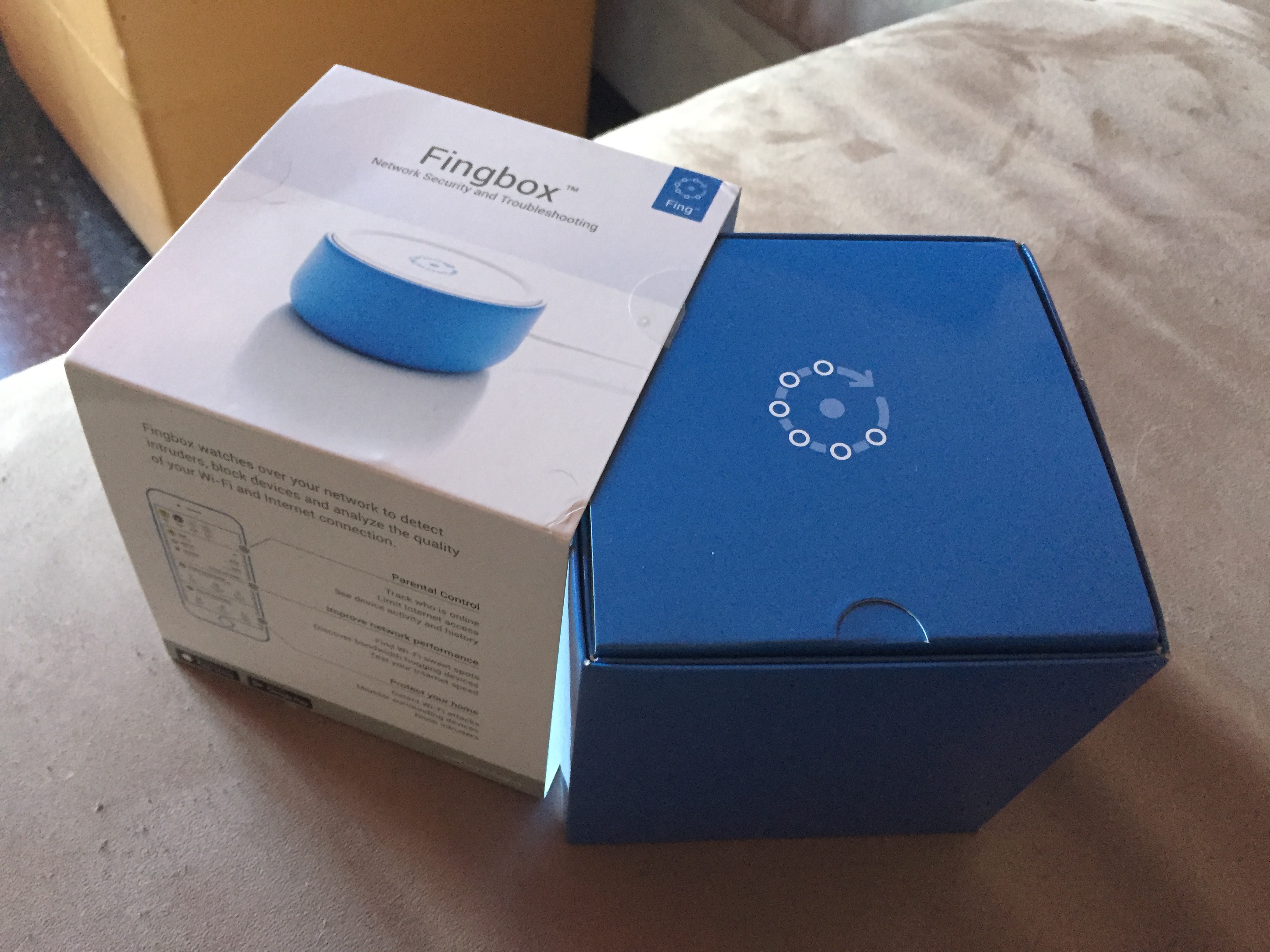 Fingbox packaging details